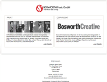 Tablet Screenshot of bosworth.de